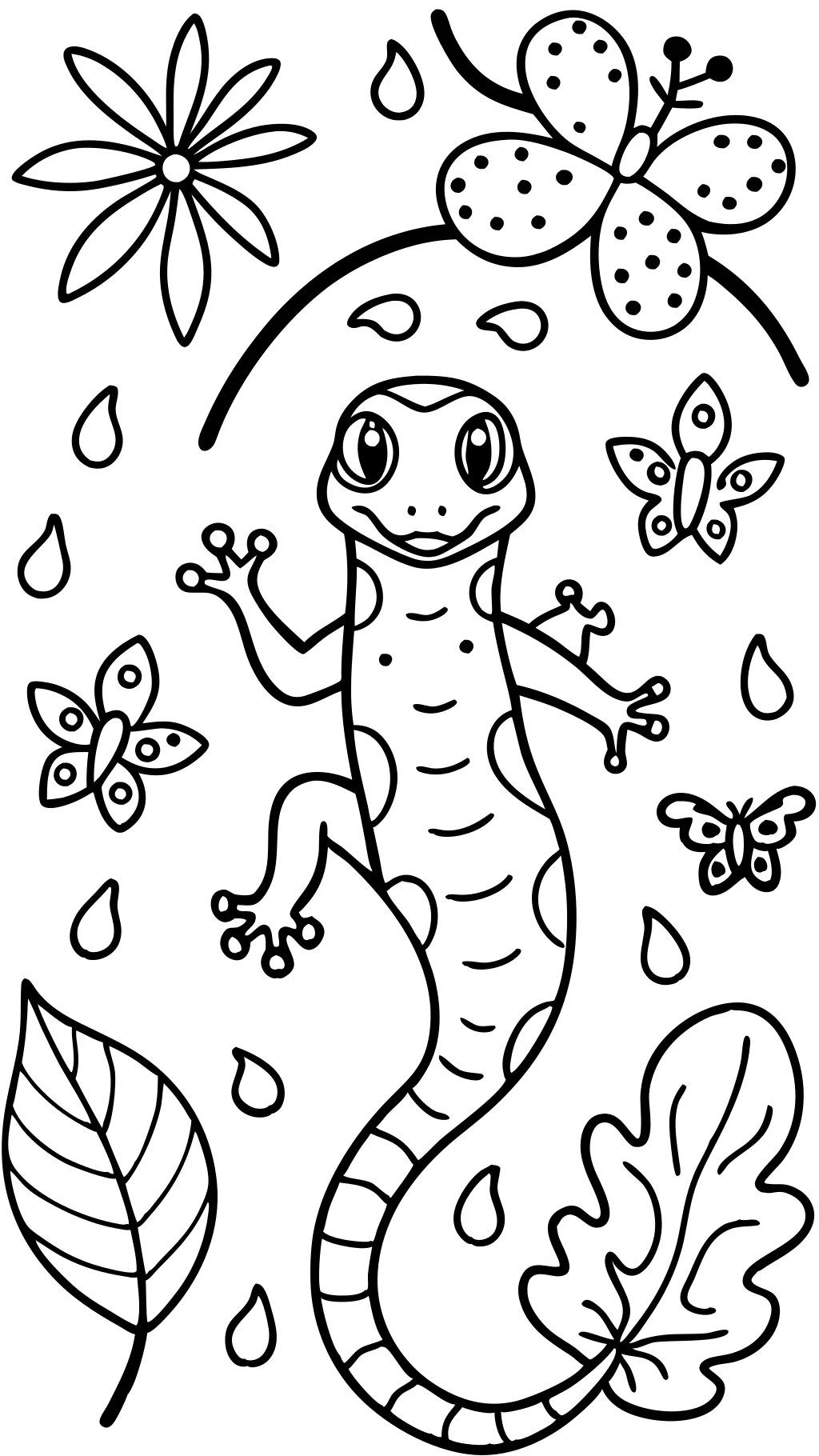 gecko coloring pages